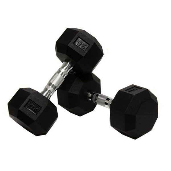 75Lb Troy VTX 8 Sided Urethane Dumbbell - SD-075U