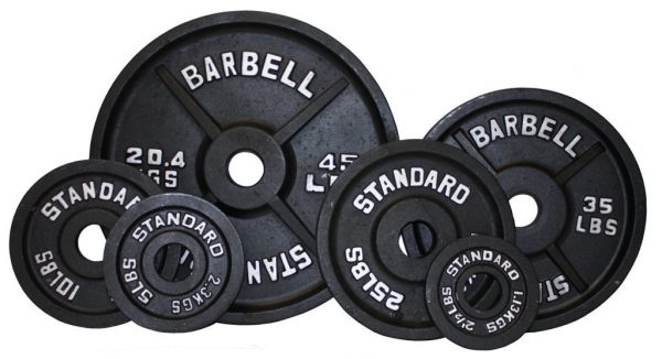 45Lb Troy USA Black 2" Olympic Plate - BO-045