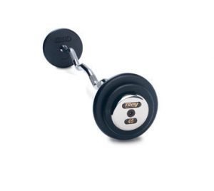 85Lb Troy Pro-Style Barbell Plate with Chrome End Cap - PZB-085C