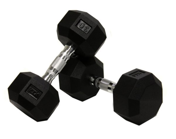 55Lb Troy VTX 8 Sided Urethane Dumbbell - SD-055U