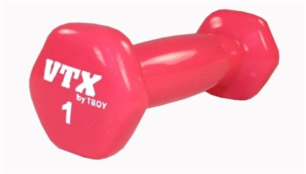 8Lb-Black  Troy USA Contoured Vinyl Dumbbell - VD-008