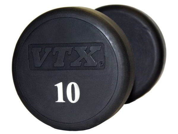 80Lb Troy VTX Round Head Urethane Dumbbell - XD-080U