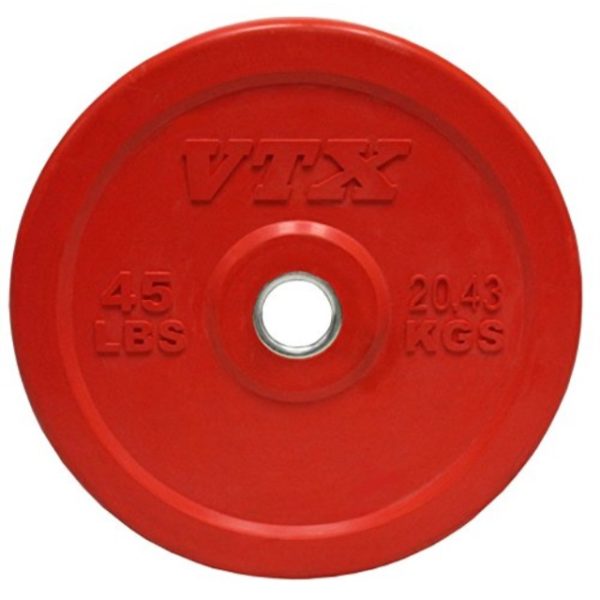 Troy VTX Red 45Lb Solid Bumper Plate - O-045SBP Troy VTX Red 45Lb Solid Bumper Plate - O-045SBP