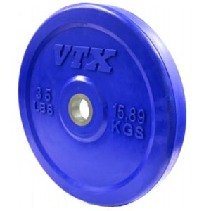 Troy VTX Blue 35Lb Solid Bumper Plate - O-035SBP