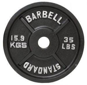 35Lb Troy USA Black 2" Olympic Plate - BO-035