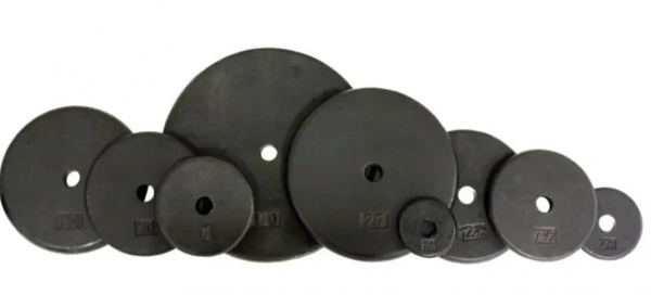 25Lb Troy USA Black 1" Regular Plate - BR-025