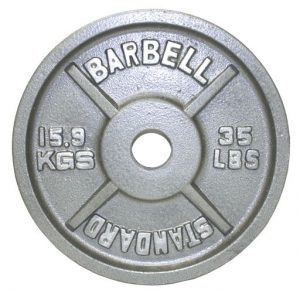 255Lb Troy USA Gray Olympic Weight Plate Set - OSS-255