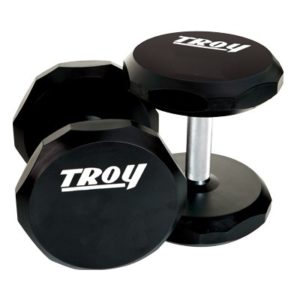 45Lb Troy 12 Sided Solid Urethane Encase Dumbbell - TSD-045U