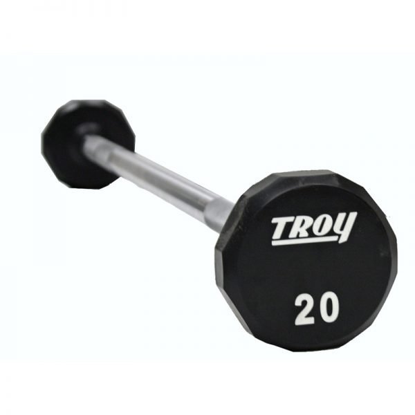 20Lb Troy Urethane 12-Sided Barbell with End Cap - TSB-020U