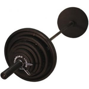 300Lb Troy USA Olympic Weight Set with Black Plates - BOSS-300B