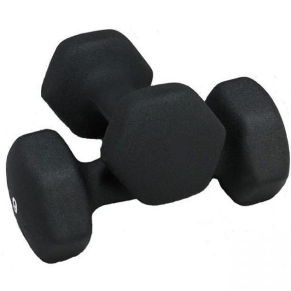 4Lb Troy USA Black Textured Dumbbells - GTD-004