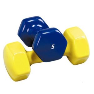 9Lb-Yellow Troy USA Contoured Vinyl Dumbbell - VD-009