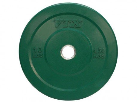 Troy VTX Green 10Lb Solid Bumper Plate - O-010SBP Troy VTX Green 10Lb Solid Bumper Plate - O-010SBP