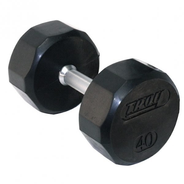 5Lbl Troy 12 Sided Rubber Coated Dumbbell - TSD-005R